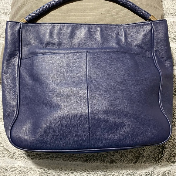 Elaine Turner Leather Hobo Shoulder Tote Bag - Picture 2 of 13